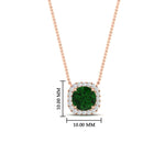 Load image into Gallery viewer, charming-round-emerald-halo-cushion-diamond-pendant-in-FDPD11396GEMGRANGLE1-NL-RG

