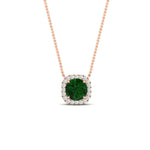 Load image into Gallery viewer, charming-round-emerald-halo-cushion-diamond-pendant-in-FDPD11396GEMGRANGLE1-NL-RG
