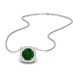Load image into Gallery viewer, charming-round-emerald-halo-cushion-diamond-pendant-in-FDPD11396GEMGRANGLE1-NL-WG
