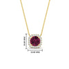 Load image into Gallery viewer, charming-round-pink-sapphire-halo-cushion-diamond-pendant-in-FDPD11396GSADRPIANGLE1-NL-YG