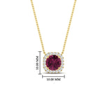 Load image into Gallery viewer, charming-round-pink-sapphire-halo-cushion-diamond-pendant-in-FDPD11396GSADRPIANGLE1-NL-YG
