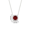 Load image into Gallery viewer, charming-round-ruby-halo-cushion-diamond-pendant-in-FDPD11396GRUDRANGLE1-NL-WG