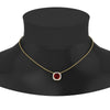 Load image into Gallery viewer, charming-round-ruby-halo-cushion-diamond-pendant-in-FDPD11396GRUDRANGLE1-NL-YG