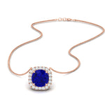 Load image into Gallery viewer, charming-round-sapphire-halo-cushion-diamond-pendant-in-FDPD11396GSABLANGLE1-NL-RG
