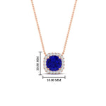 Load image into Gallery viewer, charming-round-sapphire-halo-cushion-diamond-pendant-in-FDPD11396GSABLANGLE1-NL-RG

