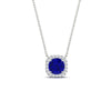 Load image into Gallery viewer, charming-round-sapphire-halo-cushion-diamond-pendant-in-FDPD11396GSABLANGLE1-NL-WG