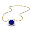 Load image into Gallery viewer, charming-round-sapphire-halo-cushion-diamond-pendant-in-FDPD11396GSABLANGLE1-NL-YG
