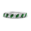 Load image into Gallery viewer, cheap-marquise-stack-diamond-band-with-emerald-in-white-gold-FD9726BGEMGR-NL-WG.jpg