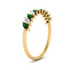 Load image into Gallery viewer, cheap-marquise-stack-diamond-band-with-emerald-in-yellow-gold-FD9726BGEMGR-NL-YG.jpg