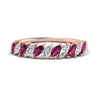 Load image into Gallery viewer, cheap-marquise-stack-diamond-band-with-pink-sapphire-in-rose-gold-FD9726BGSADRPI-NL-RG.jpg