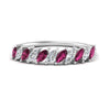 Load image into Gallery viewer, cheap-marquise-stack-diamond-band-with-pink-sapphire-in-white-gold-FD9726BGSADRPI-NL-WG.jpg