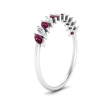 Load image into Gallery viewer, cheap-marquise-stack-diamond-band-with-pink-sapphire-in-white-gold-FD9726BGSADRPI-NL-WG.jpg
