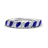 Load image into Gallery viewer, cheap-marquise-stack-diamond-band-with-sapphire-in-white-gold-FD9726BGSABL-NL-WG.jpg