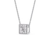 Load image into Gallery viewer, Princess Diamond Bezel Set Solitaire Pendant