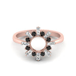 Load image into Gallery viewer, circle-baguette-promise-ring-with-black-diamond-in-rose-gold-FD123751GBLACK-NL-RG
