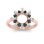 Load image into Gallery viewer, circle-baguette-promise-ring-with-black-diamond-in-rose-gold-FD123751GBLACK-NL-RG
