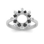 Load image into Gallery viewer, circle-baguette-promise-ring-with-black-diamond-in-white-gold-FD123751GBLACK-NL-WG
