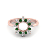 Load image into Gallery viewer, circle-baguette-promise-ring-with-emerald-in-rose-gold-FD123751GEMGR-NL-RG
