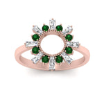Load image into Gallery viewer, circle-baguette-promise-ring-with-emerald-in-rose-gold-FD123751GEMGR-NL-RG
