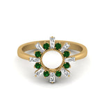 Load image into Gallery viewer, circle-baguette-promise-ring-with-emerald-in-yellow-gold-FD123751GEMGR-NL-YG
