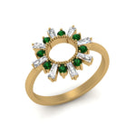 Load image into Gallery viewer, circle-baguette-promise-ring-with-emerald-in-yellow-gold-FD123751GEMGR-NL-YG
