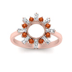 Load image into Gallery viewer, circle-baguette-promise-ring-with-orange-sapphire-in-rose-gold-FD123751GSAOR-NL-RG
