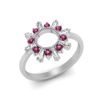 Load image into Gallery viewer, circle-baguette-promise-ring-with-pink-sapphire-in-white-gold-FD123751GSADRPI-NL-WG
