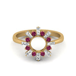 Load image into Gallery viewer, circle-baguette-promise-ring-with-pink-sapphire-in-yellow-gold-FD123751GSADRPI-NL-YG
