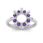 Load image into Gallery viewer, circle-baguette-promise-ring-with-purple-topaz-in-white-gold-FD123751GVITO-NL-WG
