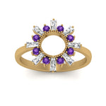 Load image into Gallery viewer, circle-baguette-promise-ring-with-purple-topaz-in-yellow-gold-FD123751GVITO-NL-YG
