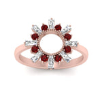 Load image into Gallery viewer, circle-baguette-promise-ring-with-ruby-in-rose-gold-FD123751GRUDR-NL-RG

