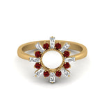 Load image into Gallery viewer, circle-baguette-promise-ring-with-ruby-in-yellow-gold-FD123751GRUDR-NL-YG
