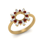 Load image into Gallery viewer, circle-baguette-promise-ring-with-ruby-in-yellow-gold-FD123751GRUDR-NL-YG
