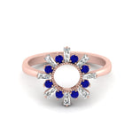 Load image into Gallery viewer, circle-baguette-promise-ring-with-sapphire-in-rose-gold-FD123751GSABL-NL-RG
