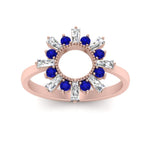 Load image into Gallery viewer, circle-baguette-promise-ring-with-sapphire-in-rose-gold-FD123751GSABL-NL-RG
