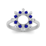 Load image into Gallery viewer, circle-baguette-promise-ring-with-sapphire-in-white-gold-FD123751GSABL-NL-WG
