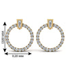 Load image into Gallery viewer, circle-stud-diamond-earring-in-yellow-gold-FDEAR9221-NL-YG