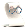 Load image into Gallery viewer, circle-stud-diamond-earring-with-blue-topaz-in-rose-gold-FDEAR9221GICBLTO-NL-RG
