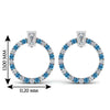 Load image into Gallery viewer, circle-stud-diamond-earring-with-blue-topaz-in-white-gold-FDEAR9221GICBLTO-NL-WG