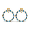 Load image into Gallery viewer, circle-stud-diamond-earring-with-blue-topaz-in-yellow-gold-FDEAR9221GICBLTO-NL-YG