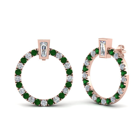 circle-stud-diamond-earring-with-emerald-in-rose-gold-FDEAR9221GEMGR-NL-RG