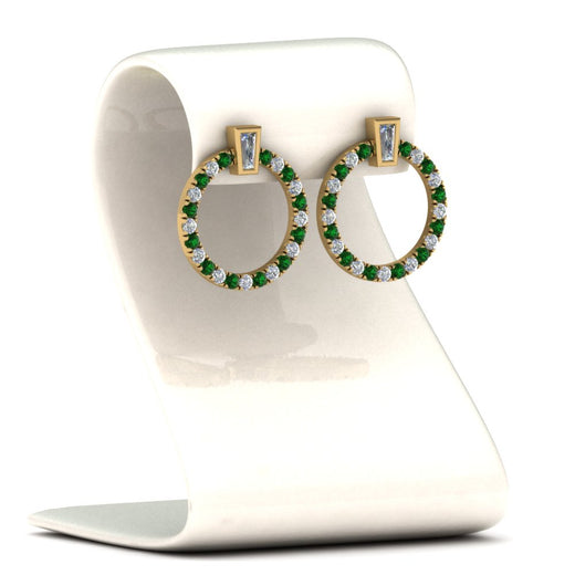 circle-stud-diamond-earring-with-emerald-in-yellow-gold-FDEAR9221GEMGR-NL-YG