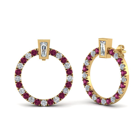 circle-stud-diamond-earring-with-pink-sapphire-in-yellow-gold-FDEAR9221GSADRPI-NL-YG