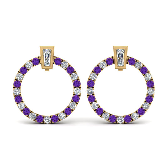 circle-stud-diamond-earring-with-purple-topaz-in-yellow-gold-FDEAR9221GVITO-NL-YG