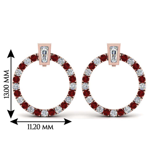 circle-stud-diamond-earring-with-ruby-in-rose-gold-FDEAR9221GRUDR-NL-RG
