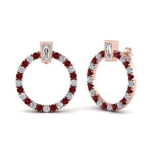 circle-stud-diamond-earring-with-ruby-in-rose-gold-FDEAR9221GRUDR-NL-RG