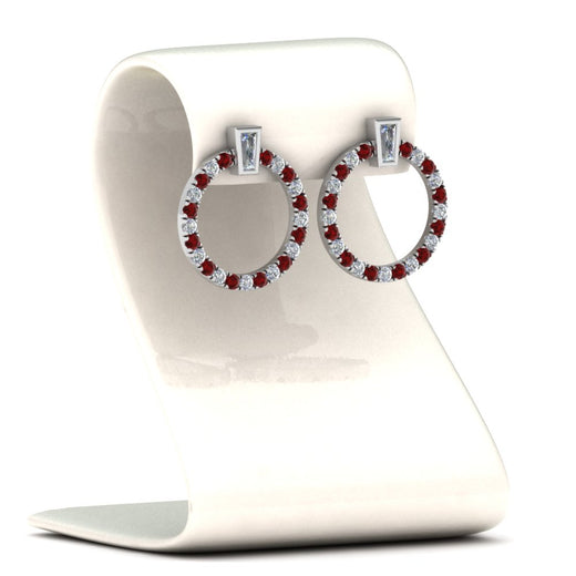 circle-stud-diamond-earring-with-ruby-in-white-gold-FDEAR9221GRUDR-NL-WG