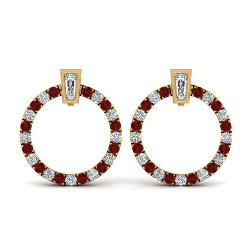 circle-stud-diamond-earring-with-ruby-in-yellow-gold-FDEAR9221GRUDR-NL-YG