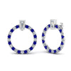 Load image into Gallery viewer, circle-stud-diamond-earring-with-sapphire-in-white-gold-FDEAR9221GSABL-NL-WG