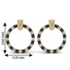Load image into Gallery viewer, circle-stud-earring-with-black-diamond-in-yellow-gold-FDEAR9221GBLACK-NL-YG